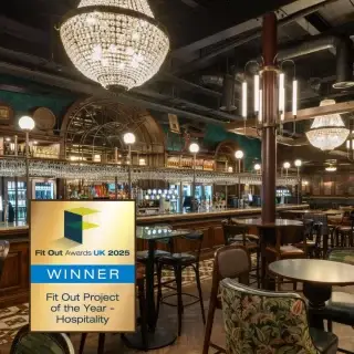 WINNER - Fit-Out Project of The Year 2025 - Hospitality!!! 
 
After a number of years of being runners up, we finally achieved the accolade for our project - The Grand Assembly, Marlow; being awarded as winners of the Fit-Out Project of The Year - Hospitality at the Park Plaza London Riverbank on Thursday 11th September. The Fit-Out Awards 2025 are an annual UK event which are held to celebrate world-class fit-out projects and the talent behind them, whilst recognizing excellence in the UK's fit-out industry. 
 
"The judges recognised this entry for its thoughtful integration of local character and historical context. The blend of eras, expressed through bold ceiling contrasts, striking lighting, and layered materials delivers an eclectic yet refined aesthetic. This showcases a creative, story-driven approach that respects the past while embracing the present."
 
As you can see from both Glenn & Gregg’s faces they were ecstatic to receive this honour on behalf of KDPA however we would like to thank all those involved in the development of this site namely our client Gavin Waite, Richard Wyatt & Stephen Davies, Carter Lauren Construction Ltd, Steve Thompson, C&T Electrical, John Stark, JD Heating Plumbing & Mechanical Services Ltd, TJ Sangha, Neil Price, OSE Consulting Limited, Nigel Kitley, Oakwood Joinery, Caroline Ferris & Karl Tahir, Optime Lighting Ltd, Mark Butson & Jacquie Yeates, Inn Gear Ltd, Simon & Sarah Whitehead, Studio2c, Paul Whitney, Target Furniture, John Mean, Technical Signs, John Costa, Bluestone Catering Solutions Ltd, Dave Chislett, DCIE & Tim Dodd, TDCM. Also, a massive thanks to Pippa Hudson for the beautiful photography, which no-doubt goes a long way to help convey the project to the judges.

#fitoutawardsuk #awards #awardwinning #design #hospitality #pubdesign #bardesign #restaurantdesign #interiordesign #architecture #projectmanagement #marlow #buckinghamshire